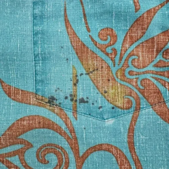 Reyn Spooner Alfred Shaheen Hawaiian Shirt Men's XL Blue Button Short Sleeves - Picture 6 of 10